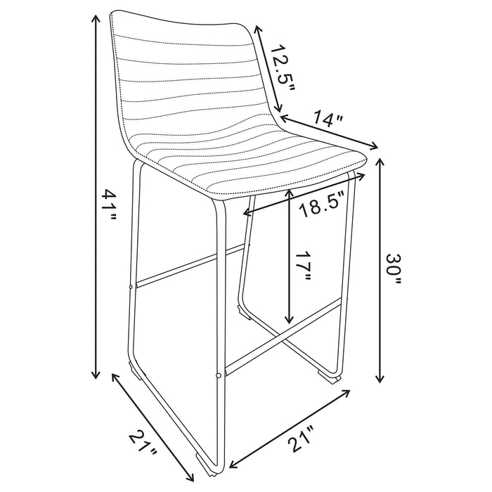 Zuni Bar Stool - Bargain Furniture (Detroit, MI)