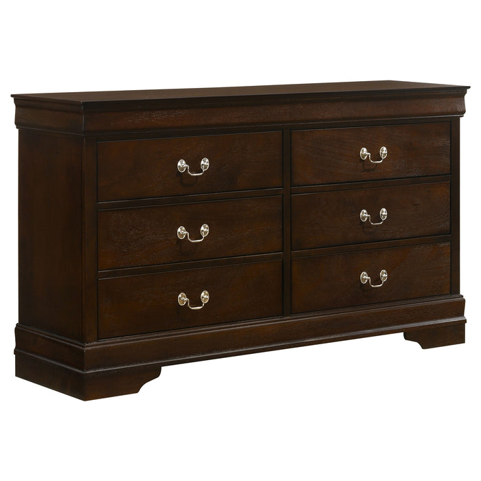 Louis Philippe Dresser Brown - Bargain Furniture (Detroit, MI)