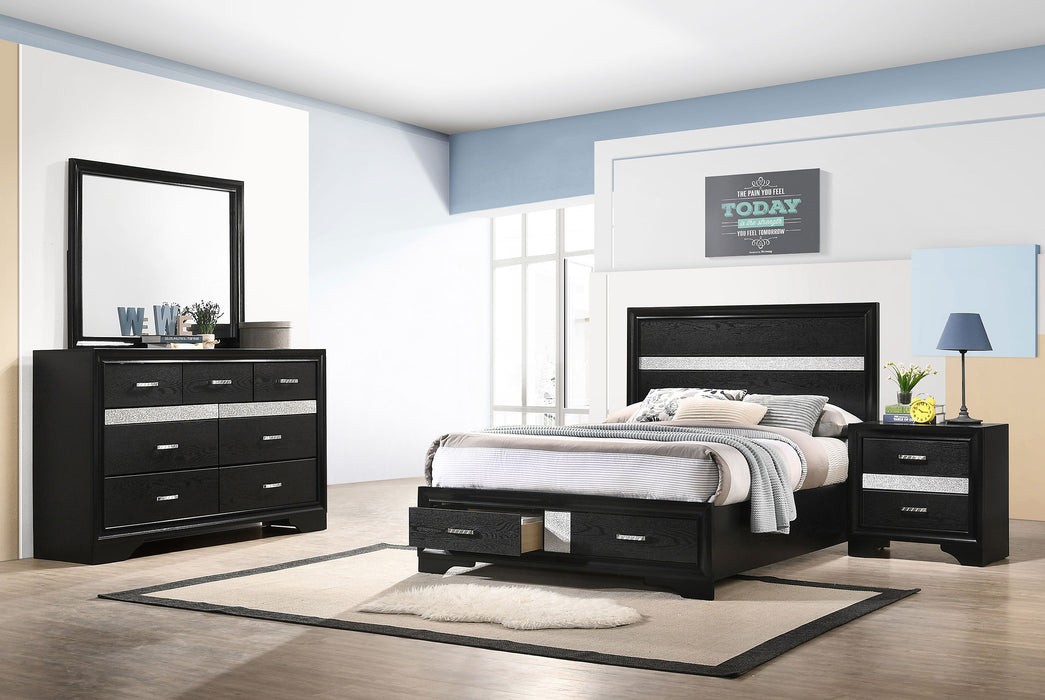 Miranda Bedroom Sets Black - Bargain Furniture (Detroit, MI)