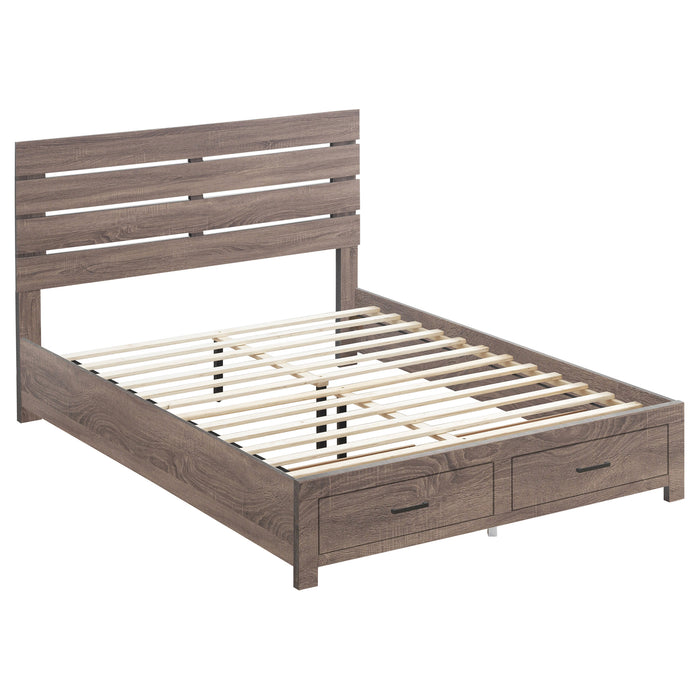 Brantford Wood Storage Panel Bed - Bargain Furniture (Detroit, MI)