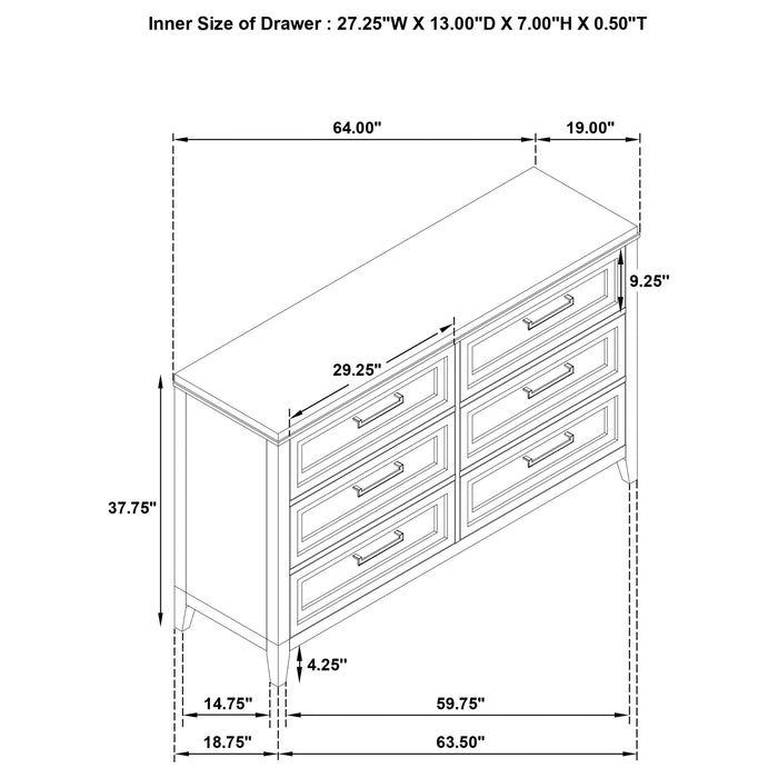 Marielle 4 Pc Bedroom Set - Bargain Furniture (Detroit, MI)