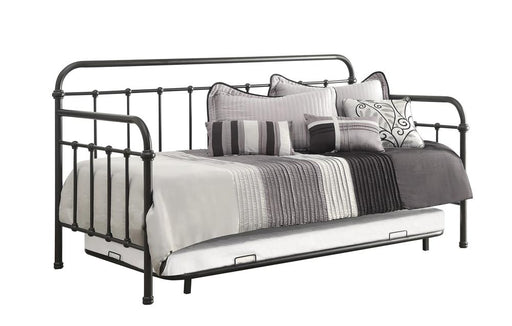 Livingston Daybed with Trundle Dark Bronze - Bargain Furniture (Detroit, MI)