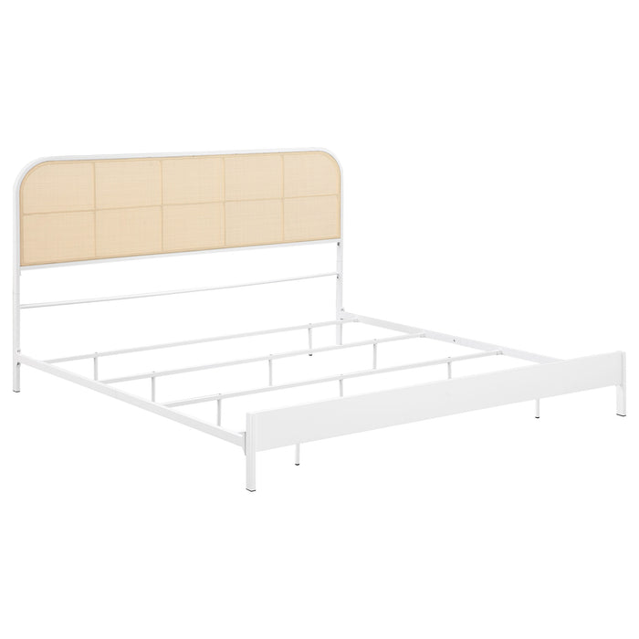 Amherst Eastern King, Queen, Full, & Twin Bed White & Black - Bargain Furniture (Detroit, MI)