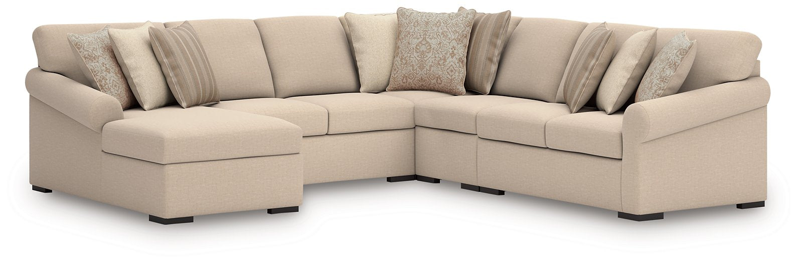 LadyMae Sectional with Chaise - Bargain Furniture (Detroit, MI)