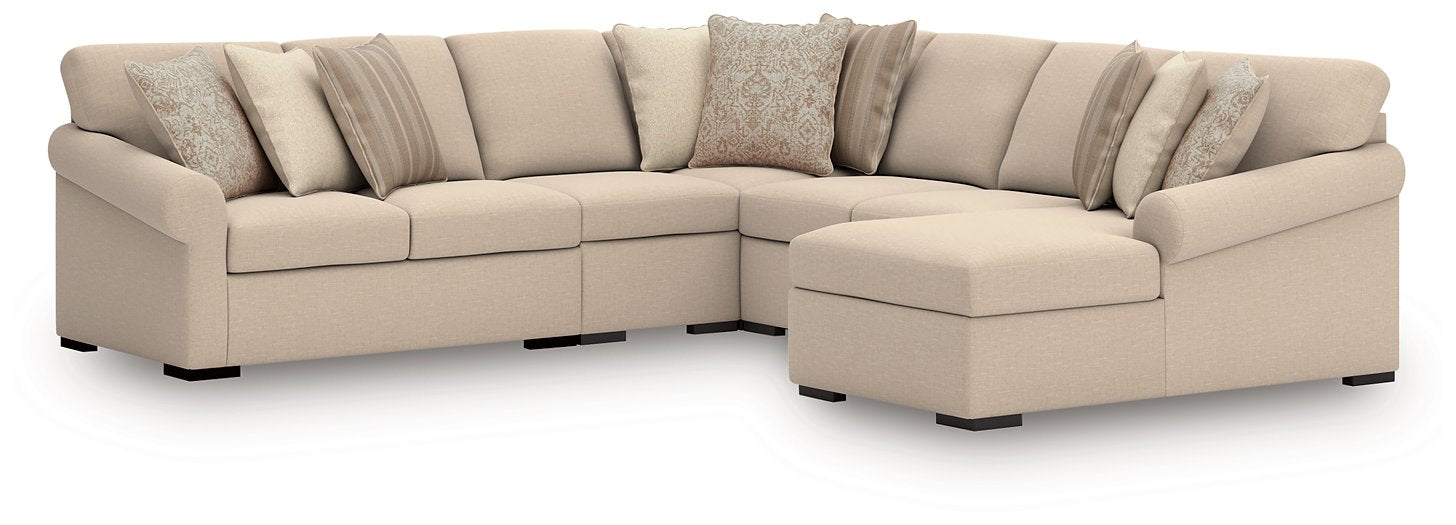 LadyMae Sectional with Chaise - Bargain Furniture (Detroit, MI)