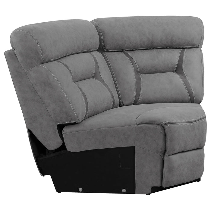 Higgins Upholstered Wedge Grey - Bargain Furniture (Detroit, MI)