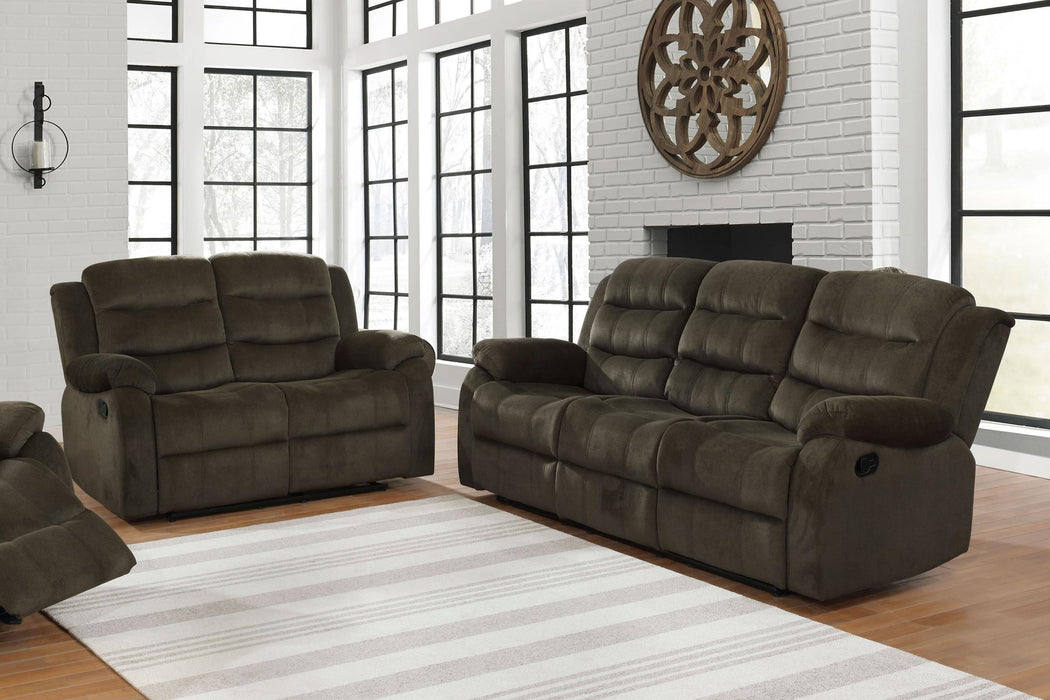 Rodman Upholstered Tufted Living Room Set Olive Brown - Bargain Furniture (Detroit, MI)