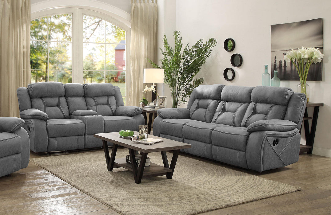Higgins Upholstered Tufted Living Room Set - Bargain Furniture (Detroit, MI)