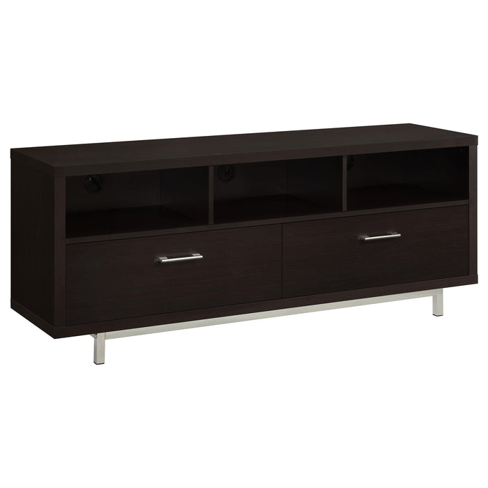 Casey 2-drawer Rectangular TV Console Cappuccino - Bargain Furniture (Detroit, MI)