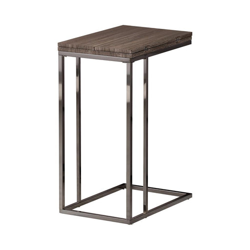 Pedro Expandable Top Accent Table Weathered Grey and Black - Bargain Furniture (Detroit, MI)