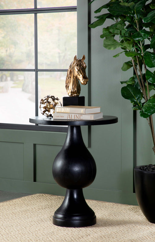Dianella Round Pedestal Accent Table - Bargain Furniture (Detroit, MI)