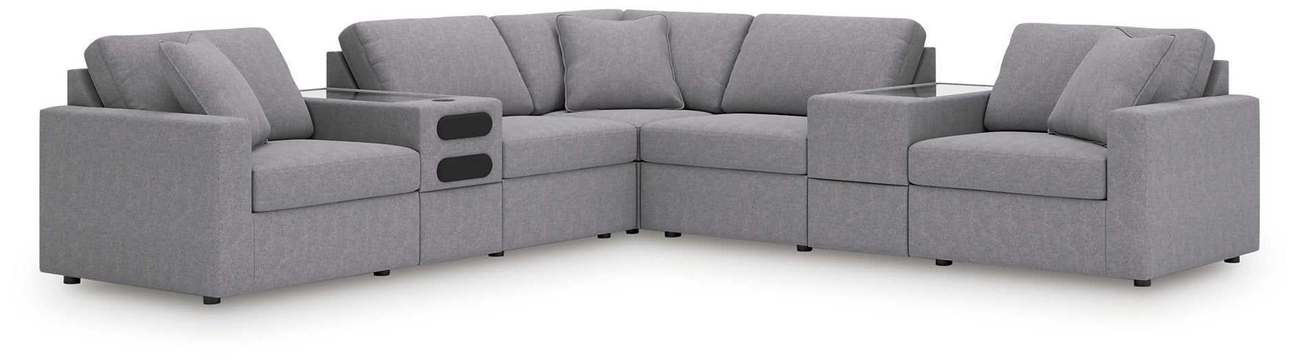 Modmax Balanced Sectional with Audio and Storage Consoles - Bargain Furniture (Detroit, MI)