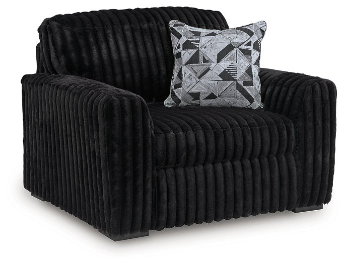 Midnight-Madness Oversized Chair - Bargain Furniture (Detroit, MI)