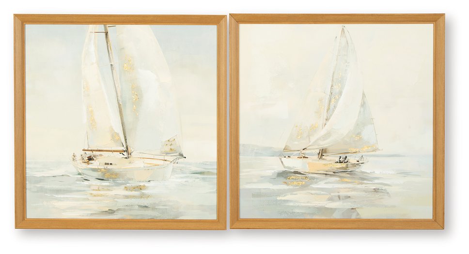 Winbrook Wall Art Set (Set of 2) - Bargain Furniture (Detroit, MI)