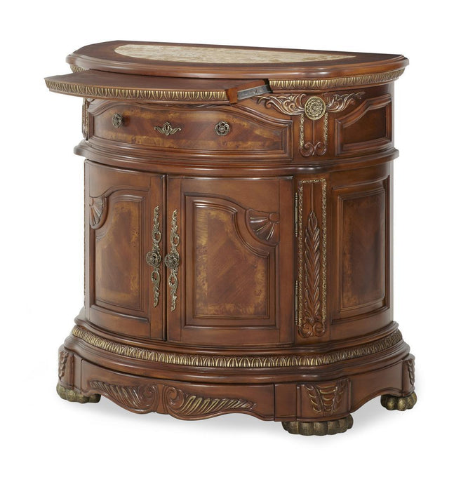 Cortina Bedside Chest in Honey Walnut - Bargain Furniture (Detroit, MI)