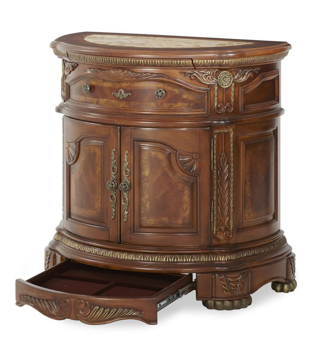 Cortina Bedside Chest in Honey Walnut - Bargain Furniture (Detroit, MI)