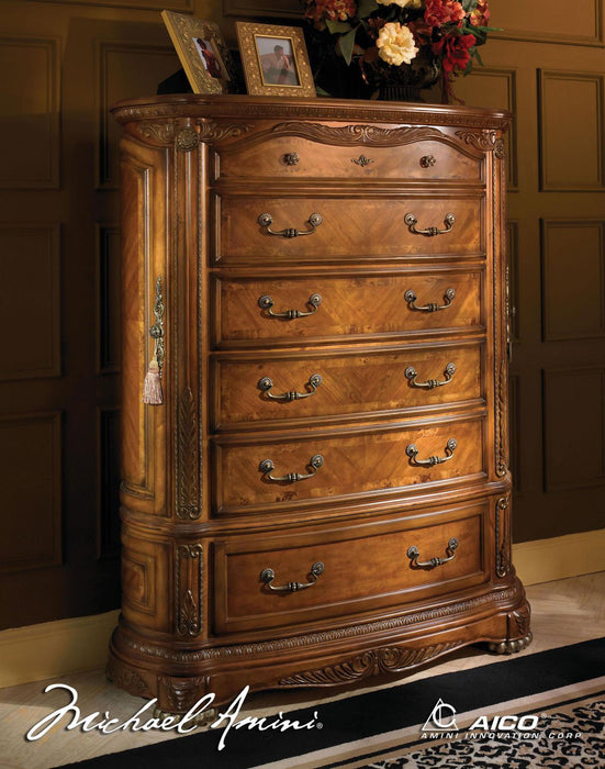 Cortina Chest in Honey Walnut - Bargain Furniture (Detroit, MI)