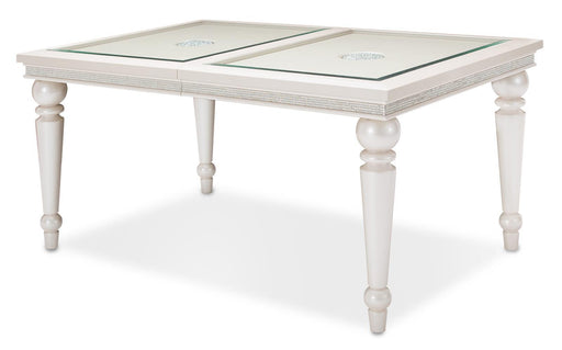 Glimmering Heights Leg Dining Table in Ivory - Bargain Furniture (Detroit, MI)