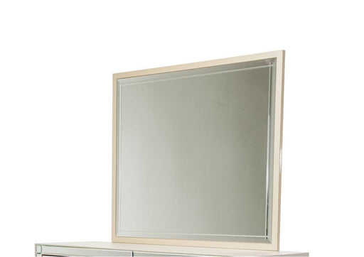 Hollywood Loft Rectangular Dresser Mirror in Frost - Bargain Furniture (Detroit, MI)