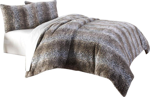 Kasbah 3-pc King Duvet Set in Brown - Bargain Furniture (Detroit, MI)