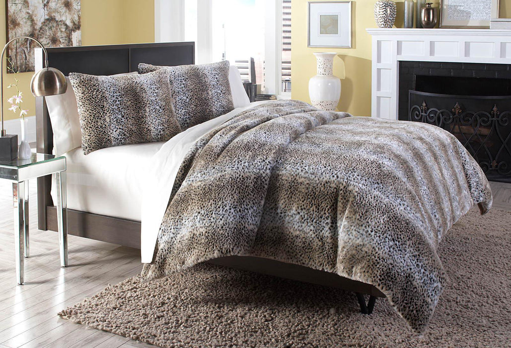 Kasbah 3-pc Queen Duvet Set in Brown - Bargain Furniture (Detroit, MI)