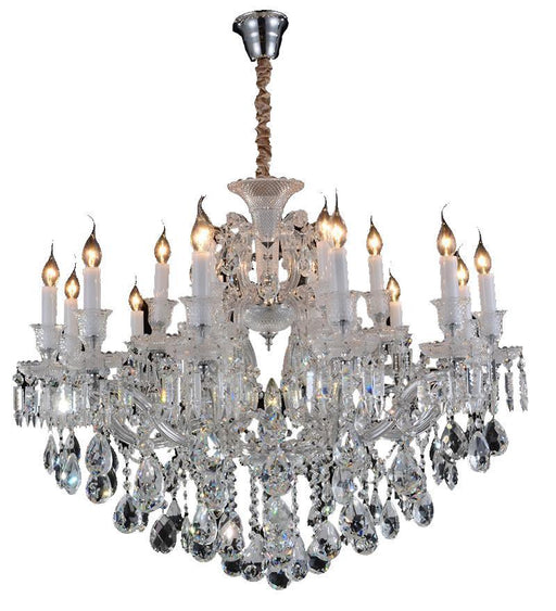 Lighting Chambord 25 Light Chandelier in Clear and Chrome - Bargain Furniture (Detroit, MI)