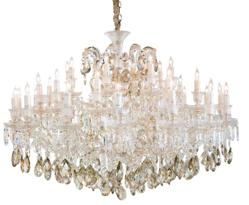 Lighting San Carlo 37 Light Chandelier in Clear and Gold - Bargain Furniture (Detroit, MI)