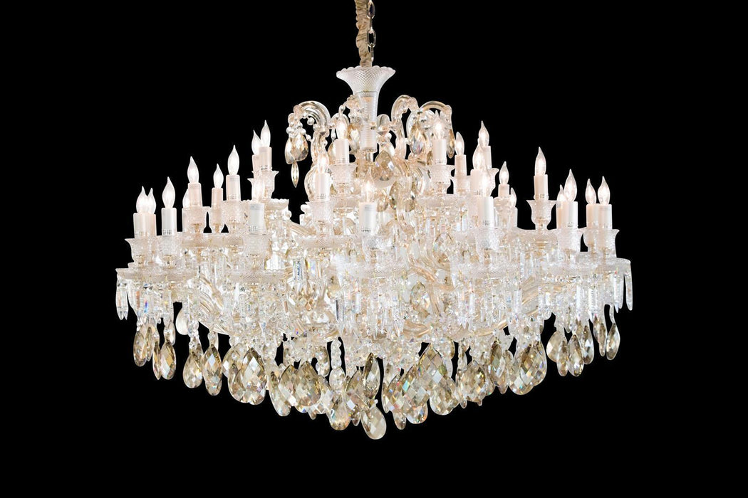 Lighting San Carlo 37 Light Chandelier in Clear and Gold - Bargain Furniture (Detroit, MI)
