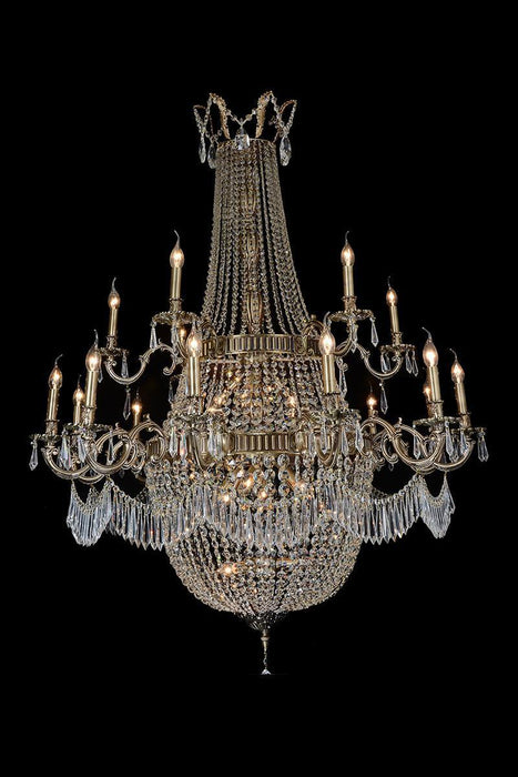 Lighting Summer Place 30 Light Chandelier in Clear and Antique - Bargain Furniture (Detroit, MI)