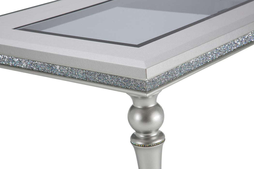 Melrose Plaza Leg Dining Table in Dove 9019000-118 - Bargain Furniture (Detroit, MI)