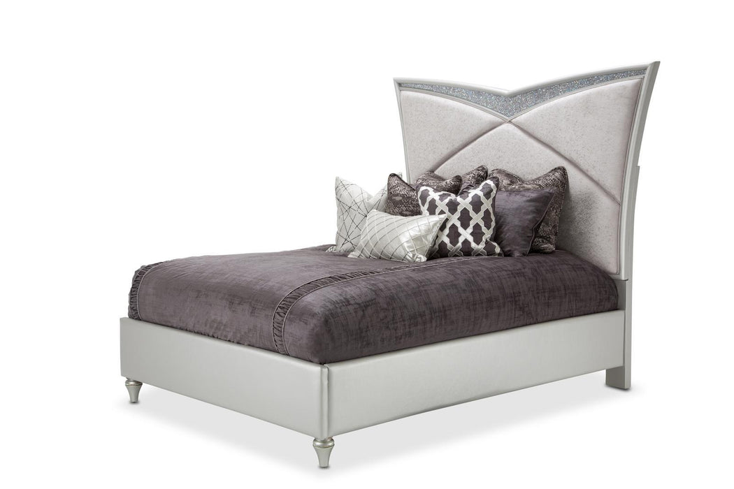 Melrose Plaza King Upholstered Bed in Dove 9019000EK-118 - Bargain Furniture (Detroit, MI)