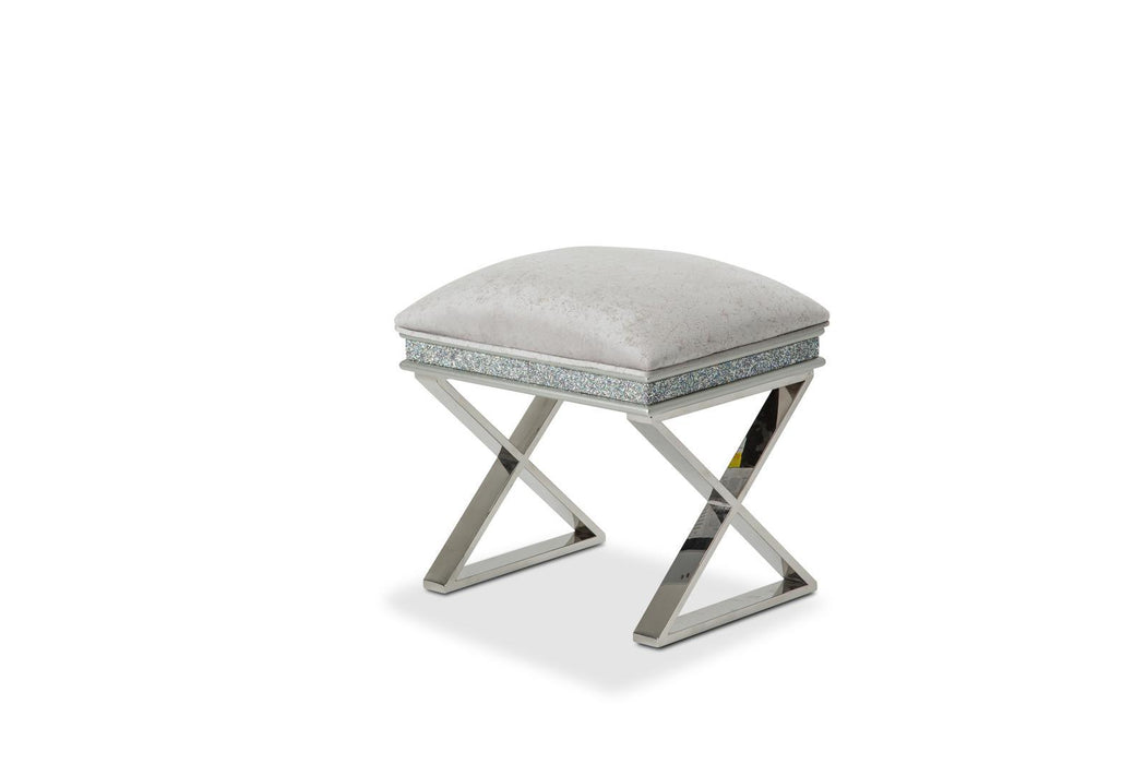 Melrose Plaza Vanity Bench in Dove - Bargain Furniture (Detroit, MI)