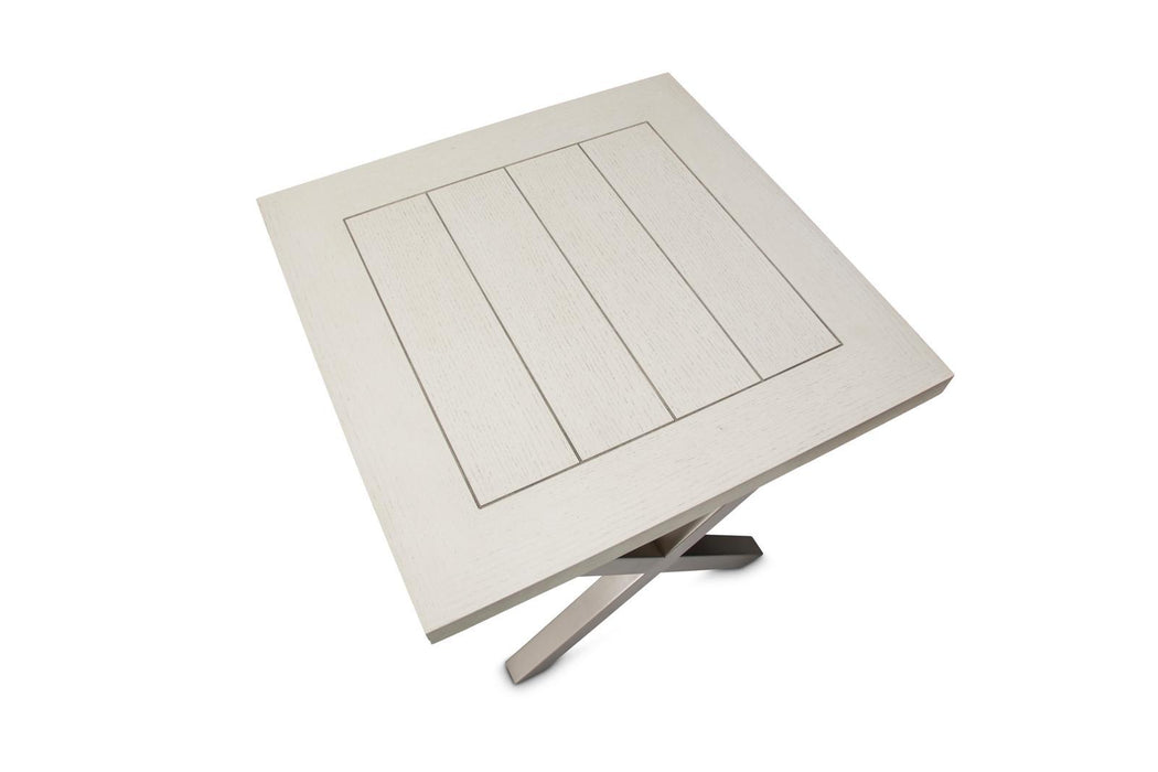 Menlo Station End Table in DoveGray - Bargain Furniture (Detroit, MI)
