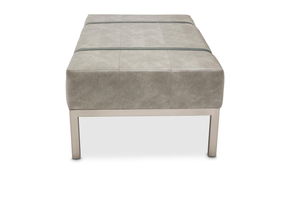 Menlo Station Rectangular Cocktail Ottoman in DoveGray - Bargain Furniture (Detroit, MI)