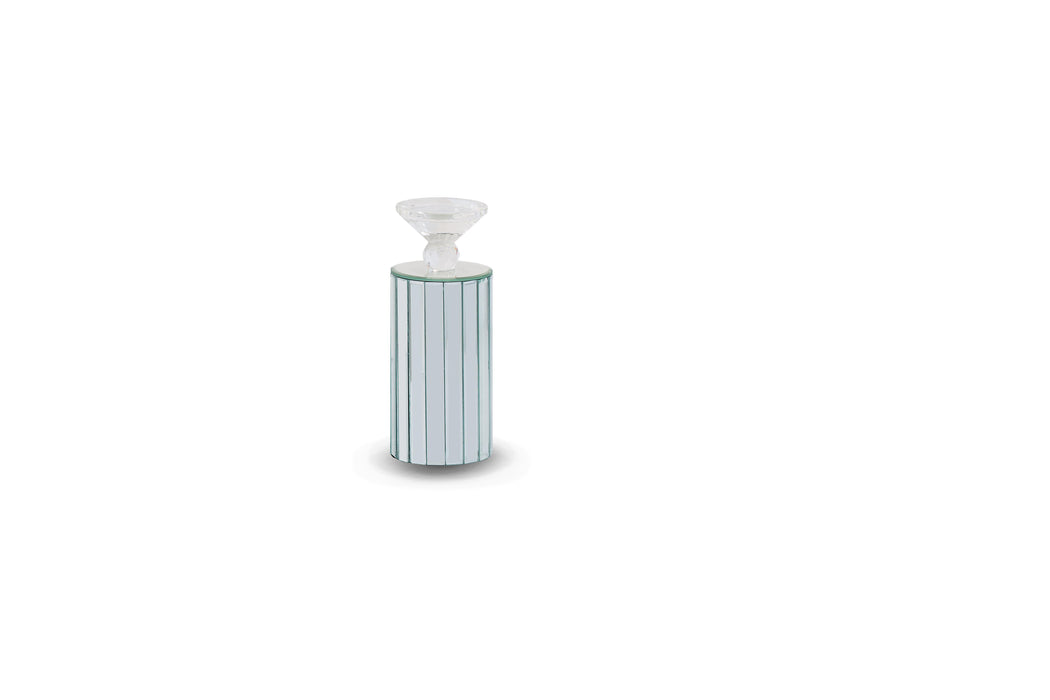 Montreal Barrel Mirrored Candle Holder, (6/pack) - Bargain Furniture (Detroit, MI)
