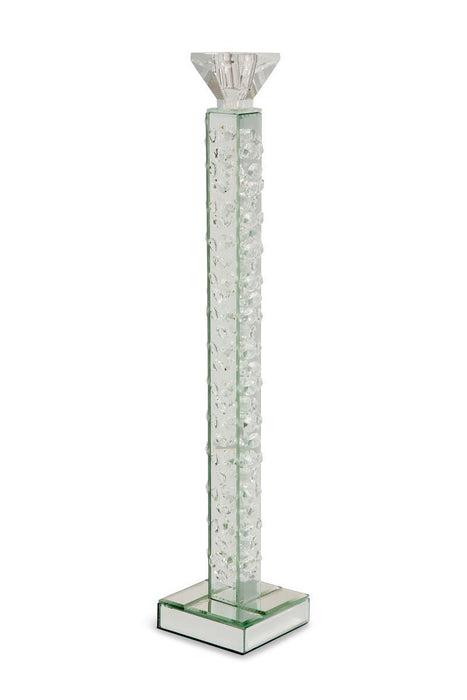 Montreal Slender Mirrored Crystal Candle Holder, Large (6/pack) - Bargain Furniture (Detroit, MI)