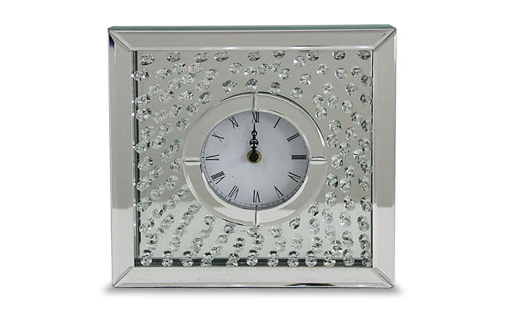 Montreal Table Clock w/Crystal Accents - Bargain Furniture (Detroit, MI)