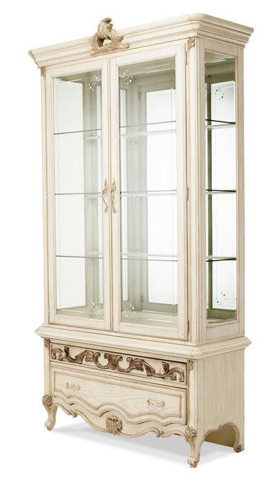Platine de Royale Curio in Champagne 09505-201 - Bargain Furniture (Detroit, MI)
