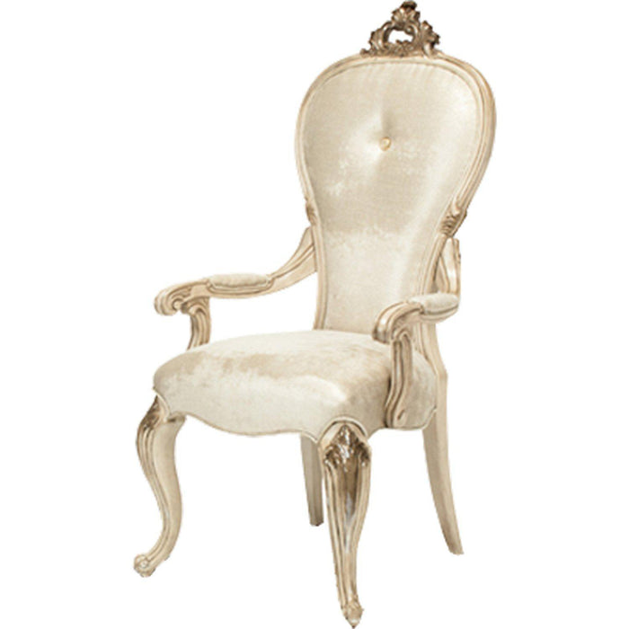 Platine de Royale Desk Chair in Champagne - Bargain Furniture (Detroit, MI)