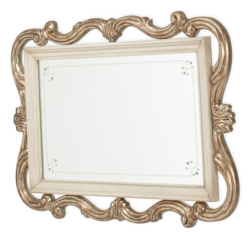 Platine de Royale Wall Mirror in Champagne - Bargain Furniture (Detroit, MI)