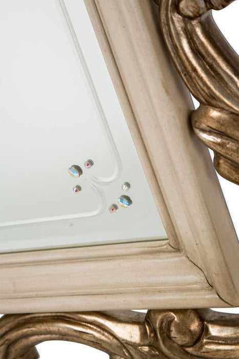 Platine de Royale Wall Mirror in Champagne - Bargain Furniture (Detroit, MI)