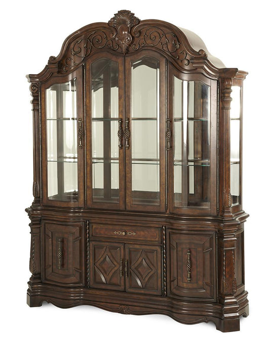 Windsor Court China Buffet in Vintage Fruitwood 70005-6-54 - Bargain Furniture (Detroit, MI)