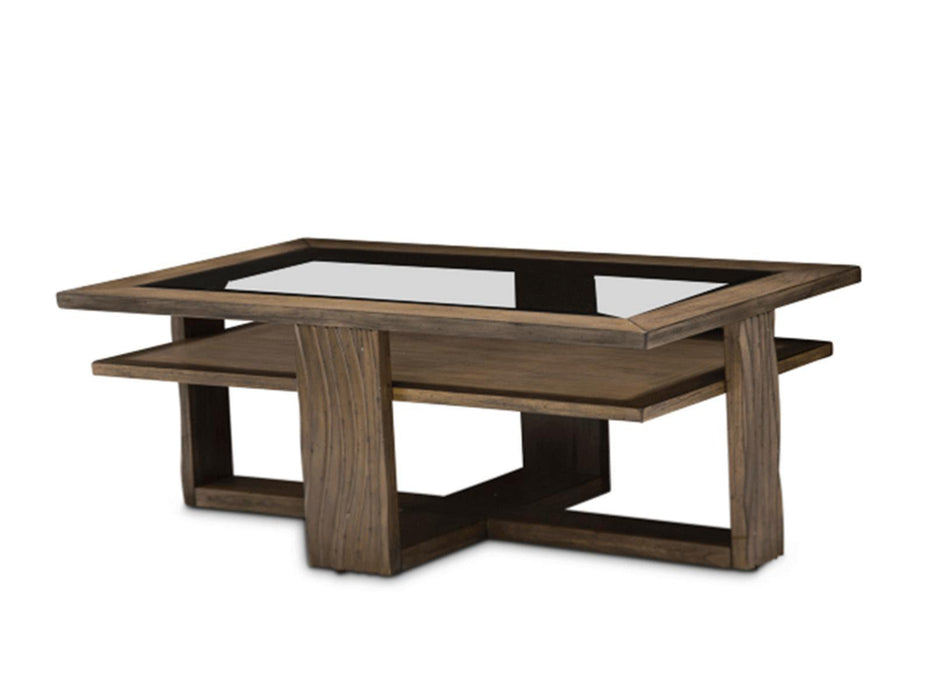 Del Mar Sound Rectangular Cocktail Table in Boardwalk - Bargain Furniture (Detroit, MI)