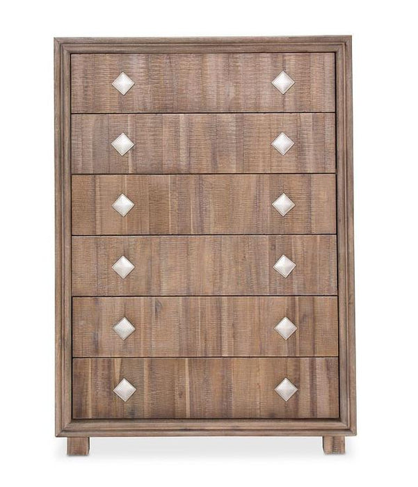Hudson Ferry 6 Drawer Chest in Driftwood - Bargain Furniture (Detroit, MI)