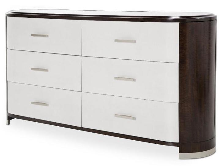 Paris Chic 6 Drawer Dresser in Espresso - Bargain Furniture (Detroit, MI)