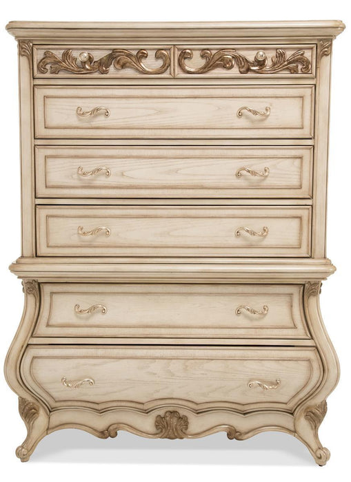 Platine de Royale 6 Drawer Chest in Champagne 09070-201 - Bargain Furniture (Detroit, MI)