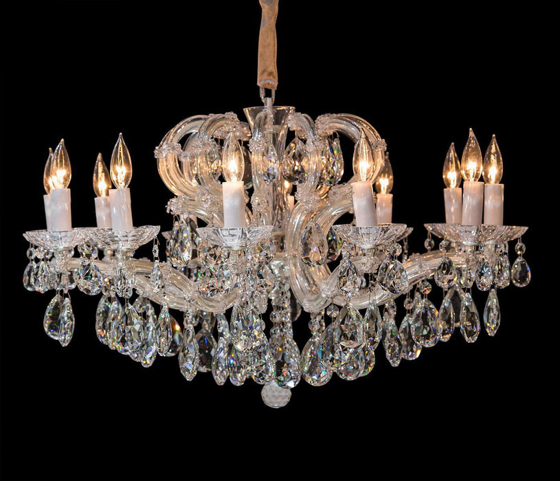 Lighting Alhambra 12 Light Chandelier in Clear and Silver - Bargain Furniture (Detroit, MI)