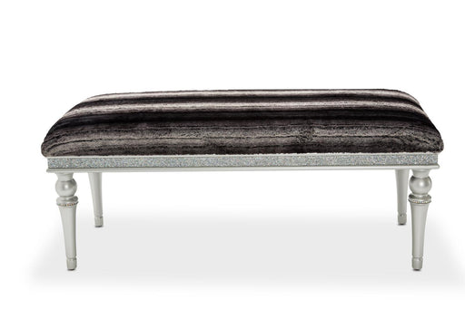 Melrose Plaza Non-Storage Bed Bench in Dove - Bargain Furniture (Detroit, MI)