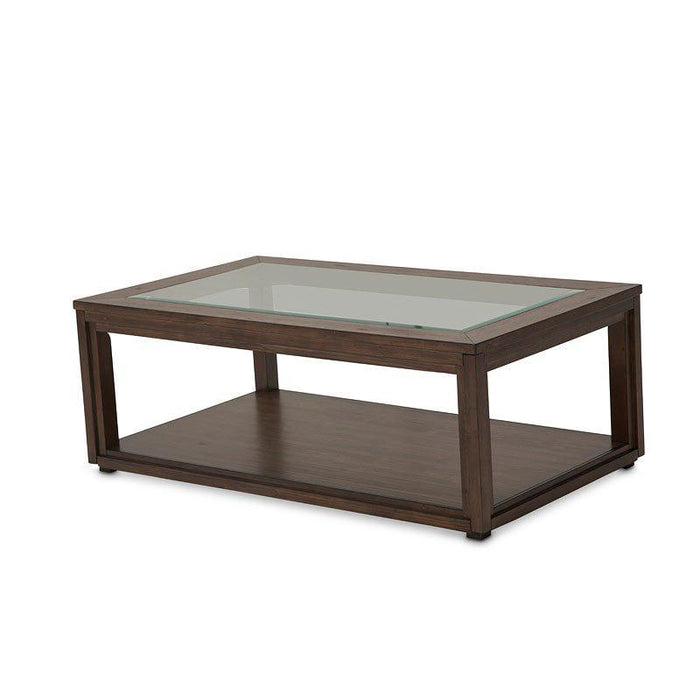 Carrollton Rectangular Cocktail Table in Rustic Ranch - Bargain Furniture (Detroit, MI)