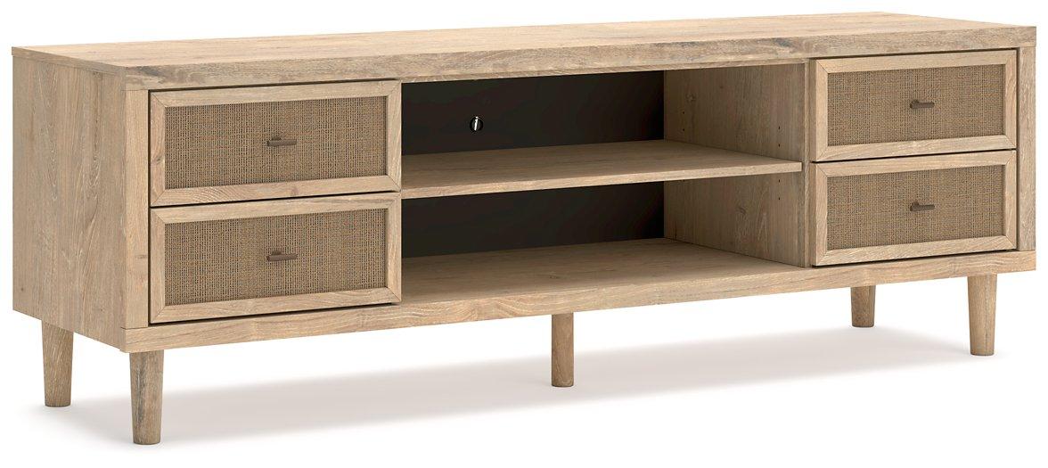Cielden 72" TV Stand with Electric Fireplace - Bargain Furniture (Detroit, MI)